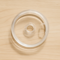 Premium Transparent Tumbler Lid Spill Proof Durable And Crystal Clear