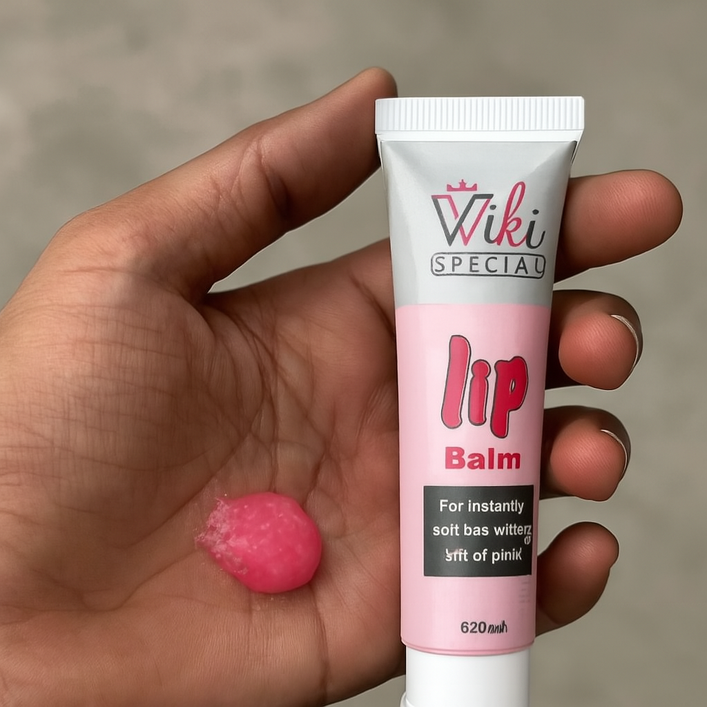Wiki Pink Color Lip Balm – Moisturizing, Natural Tint, Smooth & Hydrating Formula for Soft Lips – Everyday Lip Care (20ml)