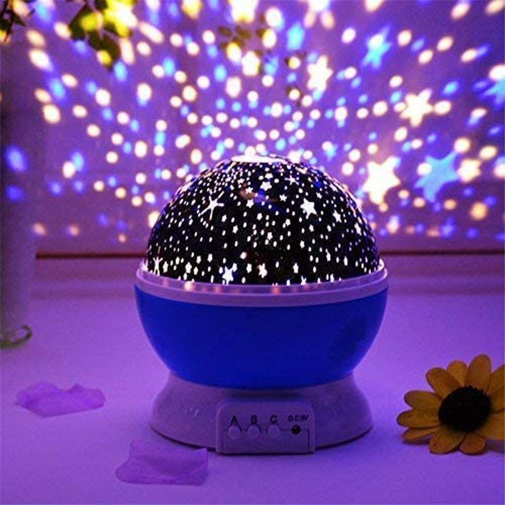 Night Light Star Lamp Starry Sky Projector | 360° Rotating LED Star Light Lamp With Multicolor Projection | Perfect Table Night Lamp Gift For Babies And Children (Random Color)