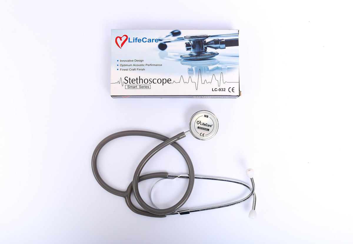 ESteth Classic Stethoscope – Dual Head, Cardiac Quality, Stainless Steel, Non-Chill Ring – 32 Inches – CANADIAN