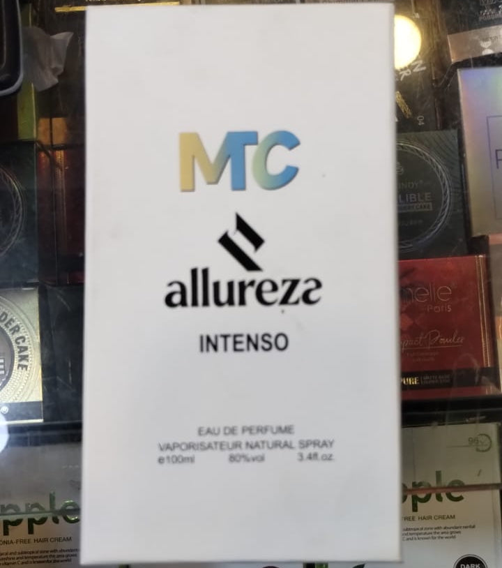 MTC Allureza Intenso Perfume Premium Quality Elegant Fragrance Long Lasting - 100ML