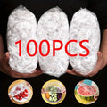 100pcs Disposable Flexible Transparent Plastic Food Storage Bags – Resealable & Multi-Purpose - Food-Grade Fresh-Keeping, Dust & Insect-Proof, Kitchen Accessories
