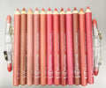 Set Of 126 Pcs Matte Nude Colors Lip Liners Pigmented Lip Pencils