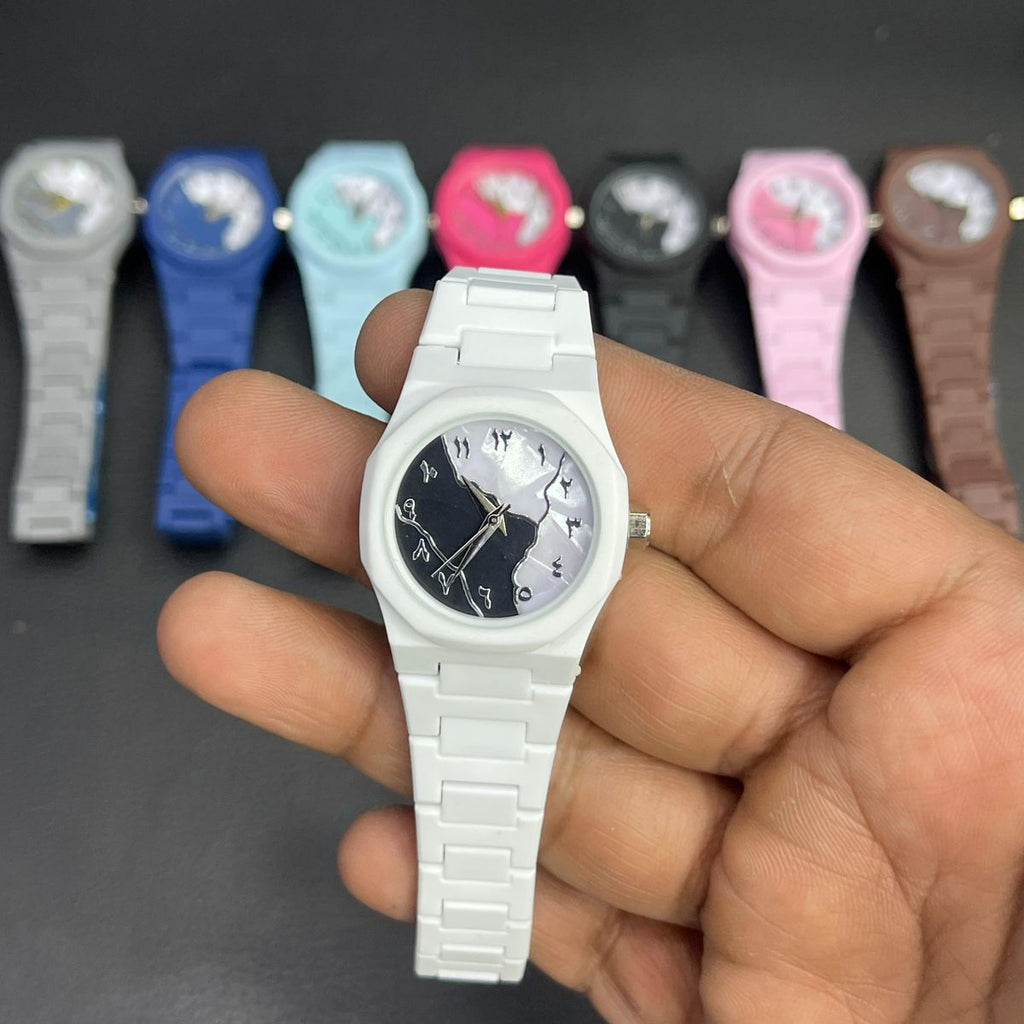 Women's Mini Aura Watch Providing Elegant Design Comfortable Use Stylish Appearance And Everyday Wear - White
