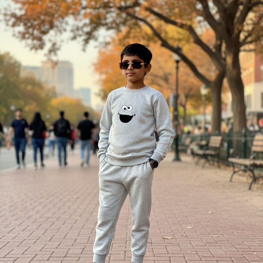 Kid’s Tracksuit Co-Ord Set | Sweatshirt & Trouser Outfit for Boys & Girls | Comfortable, Stylish & Warm Winter Clothing small