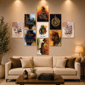 Set of 9 Premium Wall Art Photo Tiles – Modern Home Decor Sets 8x11