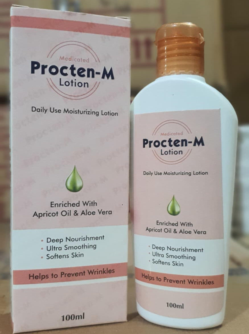 Procten M Lotion Gentle Formula Smooth Application Nourishes Skin Provides Comfort Hydrates Effectively And Supports Daily Skincare Needs - 100ml