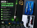 High-Power Green Laser Pointer 303 with Safety Lock