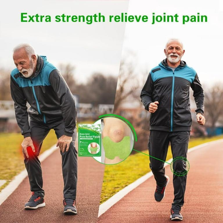 Natural Herbal 12 Pcs Knee Pain Relief Patch, Non-Woven Comfortable Heating Pads For Joint, Muscle, And Arthritis Pain Relief Therapy