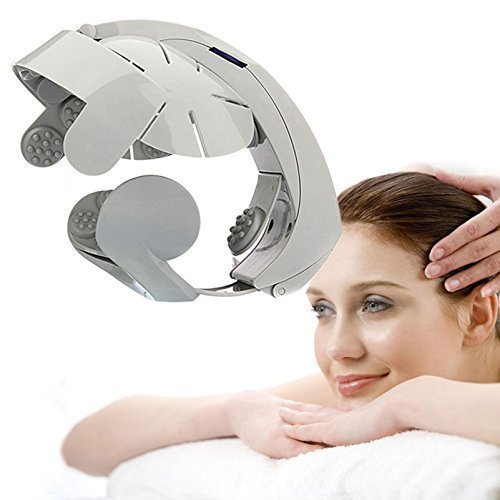 Electromagnet Electric Head Massager Digital Treatment Vibration Head Helmet Health Spa Brain Pstress Pain Relief Massage Relax Easy Acupuncture Point Non Rechargeable