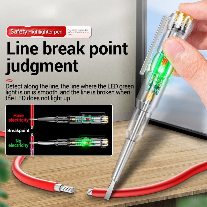 Led Test Pen Intelligent Induction Power Voltage Detector Pen Voltmeter 24 250V Circuit Tester Tool