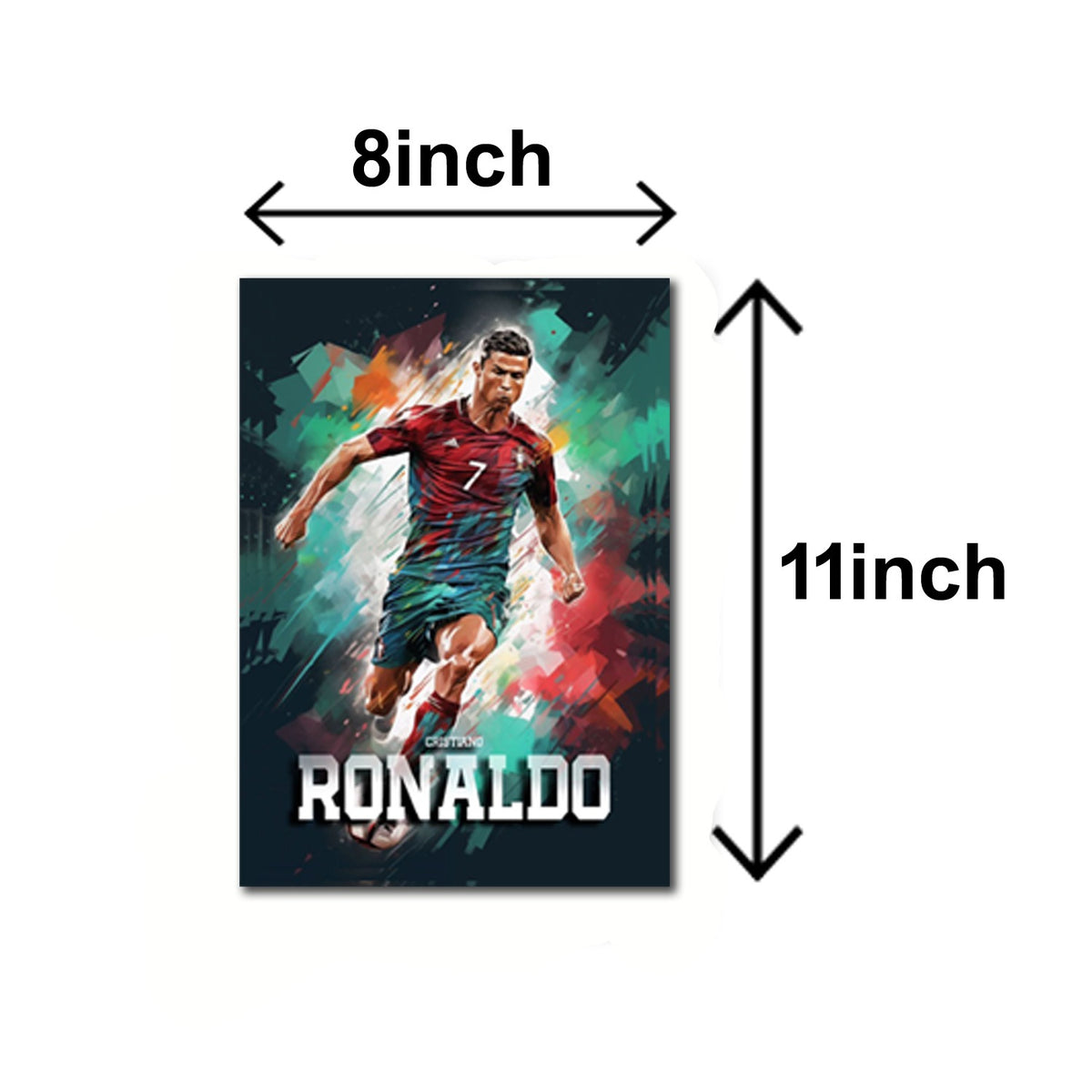 Set Of 3 Cristiano Ronaldo Cr7 Wooden Sticky Photo Frame Football Wall Art For Home Decor Photo Frame For Wall Sticky Photo Tiles For Room Decorfor Football Fans Gift