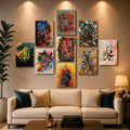 Set of 9 Premium Wall Art Photo Tiles – Modern Home Decor Sets 8x11