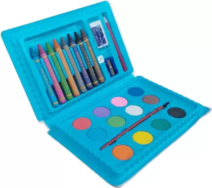 Multi Colour Set 24 Pcs Kit Drawing Art Paint Kit Set For Kids Random Color