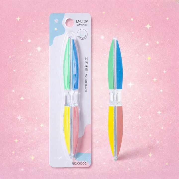 LMLTOP 4-Way Beauty Manicure Nail File & Polishing Buffer – Professional Nail Shaper & Shine Buffer