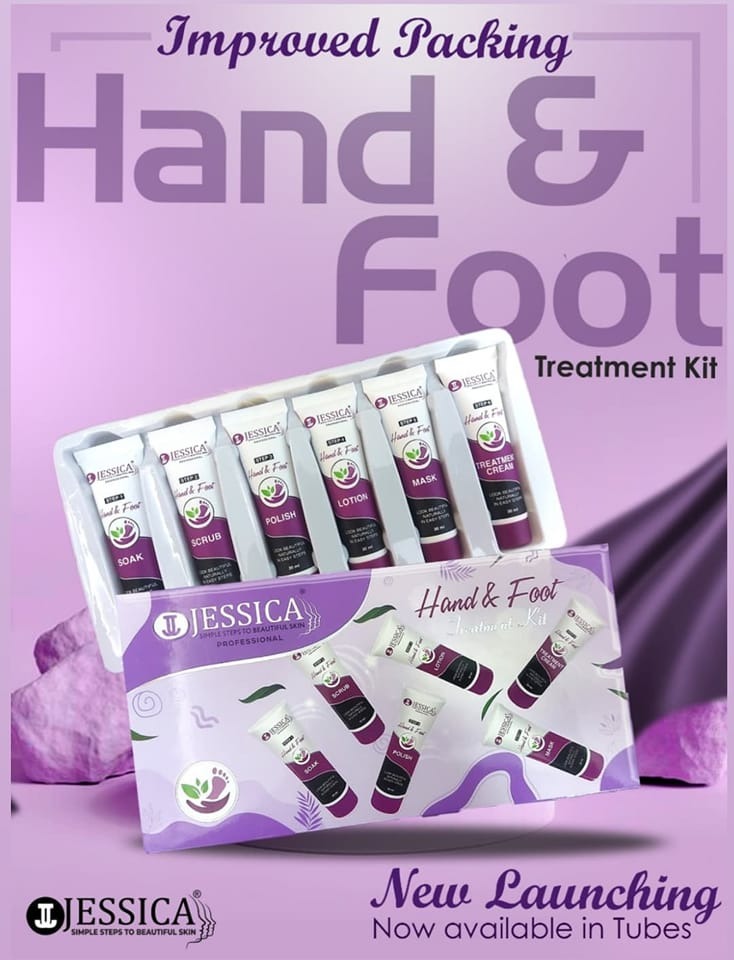 Jessica Hand & Foot Treatment Kit – 30ml Each Tube | Complete 6-Step Professional Care Set