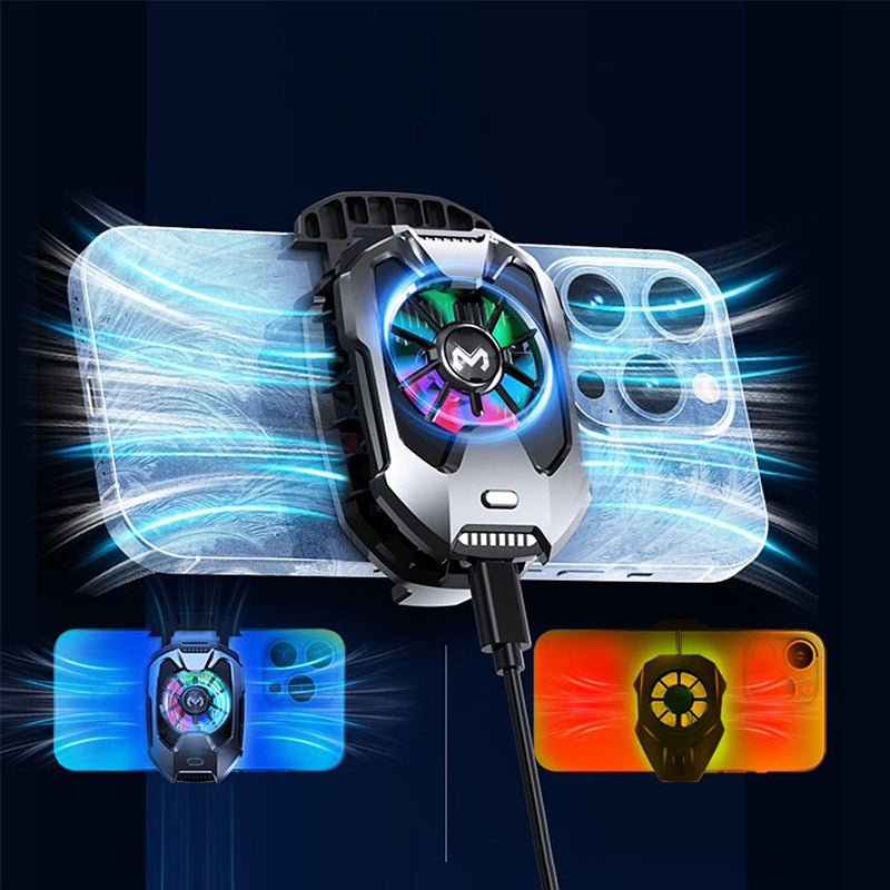 Memo DLA8 Phone Cooler with Real-Time Temperature Display