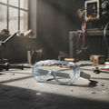 Protective Safety Goggles Eye Shield Providing Reliable Eye Protection With Clear Vision Comfortable Fit And Durable Design