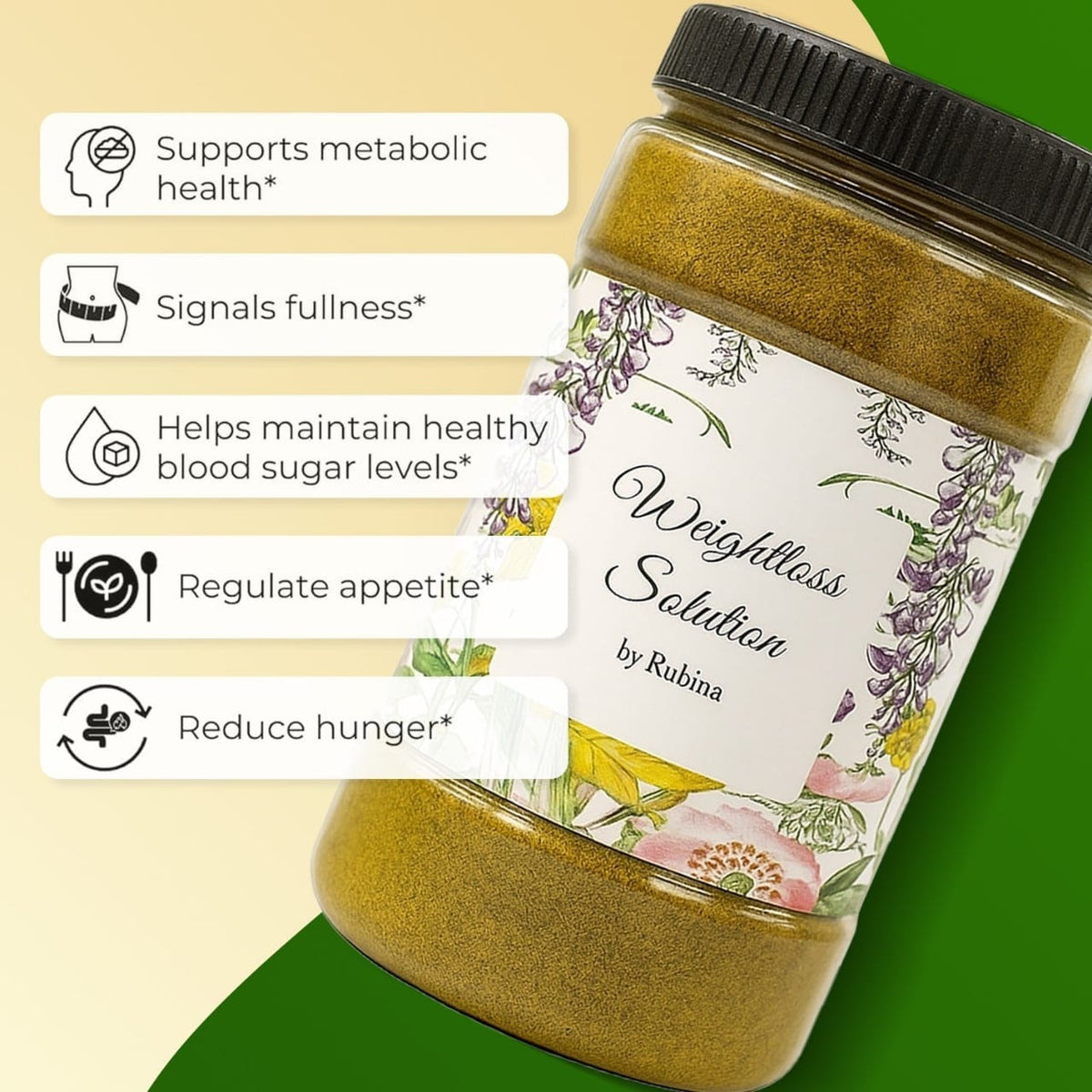 Dr. Rubina Weight Loss Solution 150g – Herbal Slimming, Digestion and Energy Support Formula