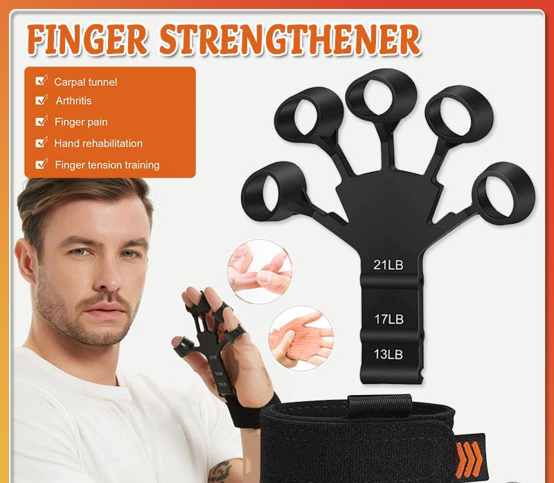 Hand Grip Strengthener Adjustable Finger Exerciser And Finger Stretcher Grip Strength Trainer For Hand Therapy Rock Climbing Relieve Pain For Arthritis Carpal Tunnel
