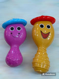 Huiye Child Shake Fun Toy Hand Baby Rattle And Shake Musical Toy Rattle For Kids 2Pcs Set