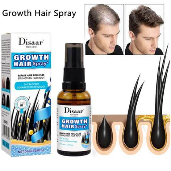 Disaar Vegan Ginseng Root Hair Growth Spray (30ml, DS4002): Natural Strengthener & Anti-Hair Loss Treatment
