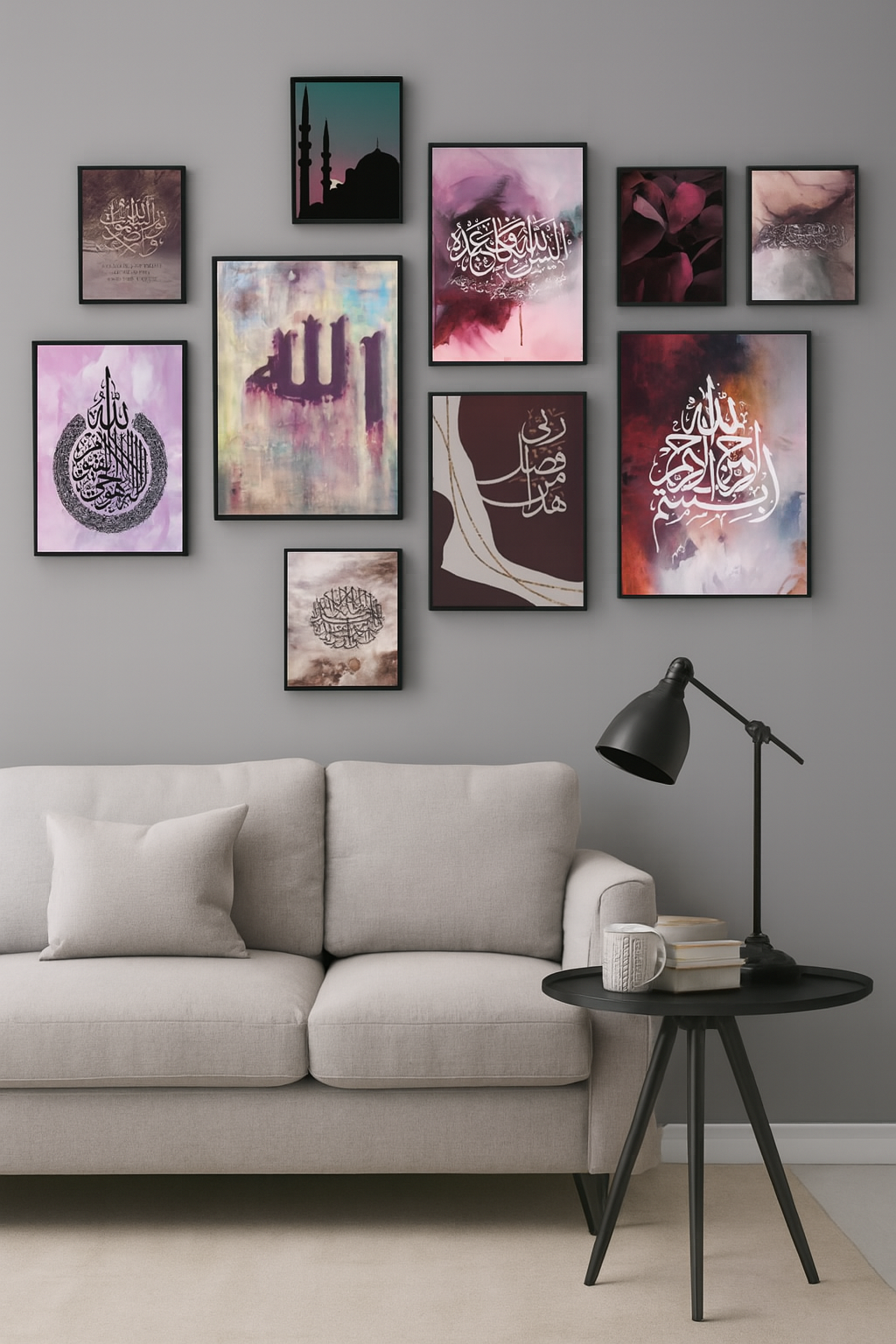 Wooden Photo Frame Set – 10 Pcs Assorted Sizes, Wall & Table Décor