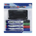 Dry Erase Whiteboard Markers Set – 4 Vibrant Colors with Duster, Refillable & Eco-Friendly, Perfect for Home, School, and Office