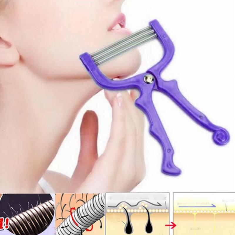 Face Hair Remover Epilator – Handheld Spring Face EpiRoller for Facial Hair Removal