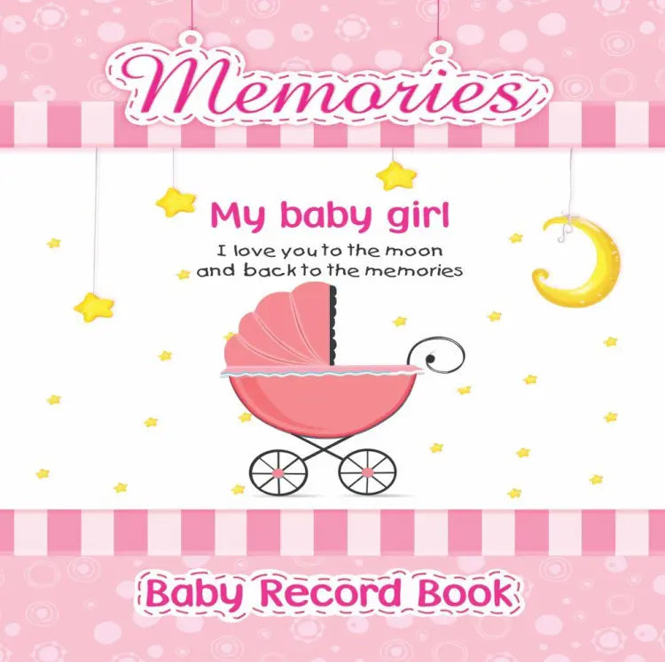 Baby Girl Record Books Memory Book For Girl My First Picture Book Pink