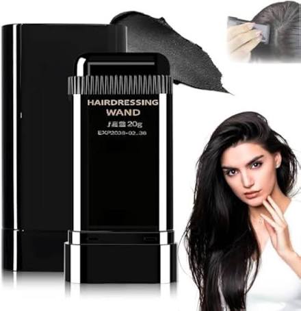 Ehmznv Hair Color Wand | Hairdressing Dye Hairdressing Wand Instant Root Touch-Up – Natural Hair Color Stick for Hair Coverage - Black & Brown (20g) - Black