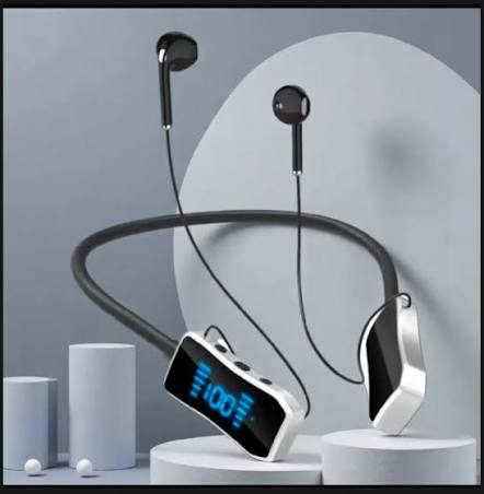 Bluetooth Headset with Digital Display & IPX4 Protection