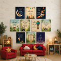 Set Of 10 Islamic Premium Wall Art Photo Tiles - Home Decor Accessory Designed For Interior Styling - Size: 8x11