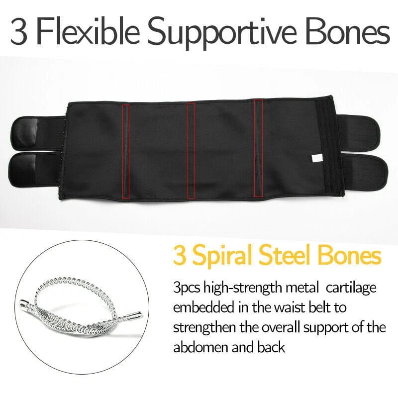 Waist Trainer Slimming Belt Body Shaper – Tummy Control & Waist Trimmer for Men & Women (Size Large)