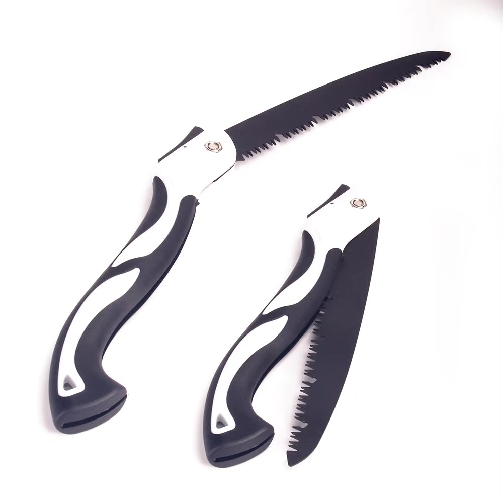 Foldable Saw Camping Tool Folding Hand Pruning Saw With Blades Folding Saw Efficient Chip Removal Lock Design Pocket Pruning Saw For Bone Trees Wood Trimming Cutting