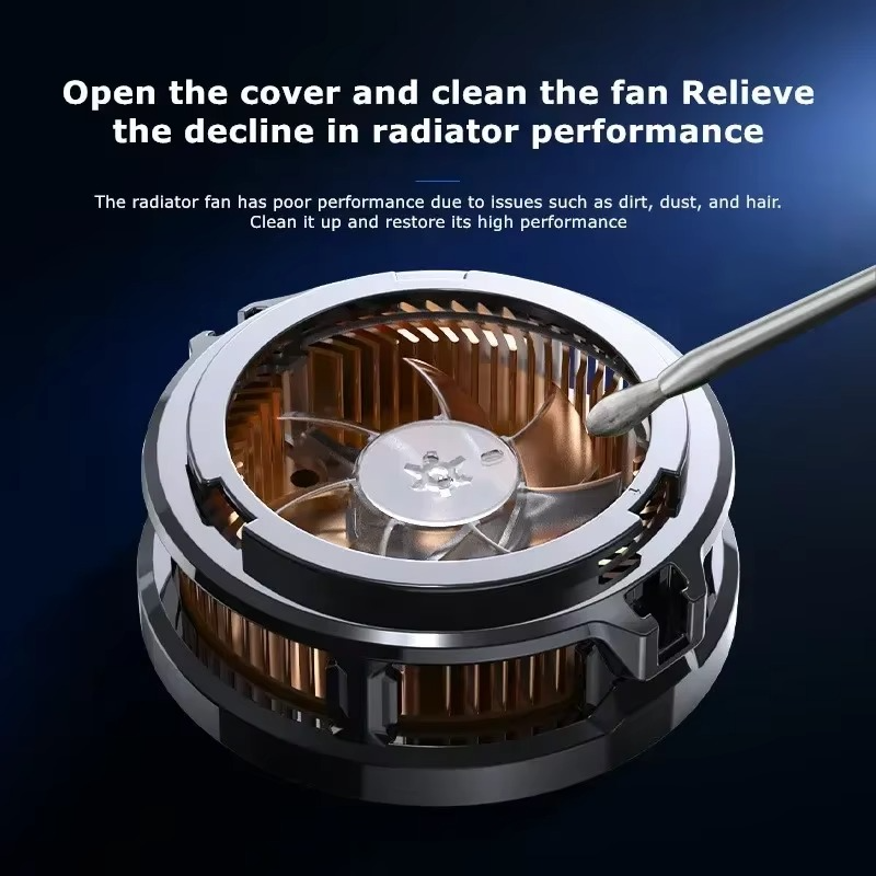 Memo Cx07 Mobile Phone Magnetic Cooling Fan Radiator Cool Heat Absorber For Ios Iphone Android Random Color