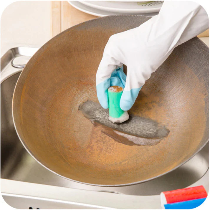 Steel Rust Metal Brushes Wand Cleaning Stick Decontamination Magic Stainless Cleaning Random Color
