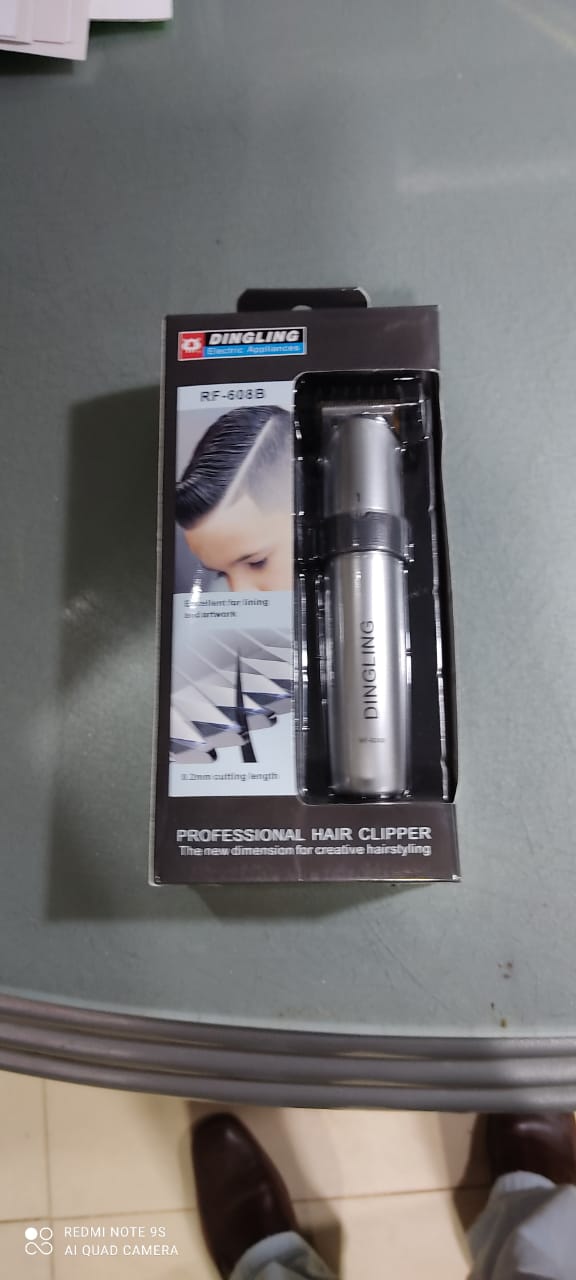 Dingling Rf 608 B Rechargeable With Charge Base Hair And Beard Shaving Machine And Grooming For Men Dingling Rf 608B Dingling Trimmer Dingling Shaving Machine