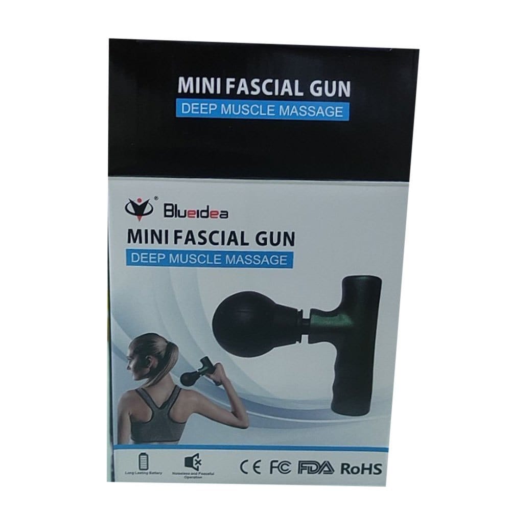 Black Mini Facial Gun Portable Deep Muscle Face Massager For Gym And Home Use