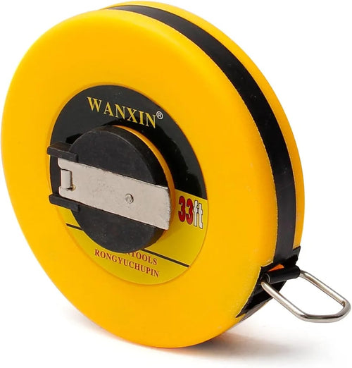 10M Double‑Side Metric Fiberglass Measuring Tape Reel | Durable Roll Measuring Tool – 1pc