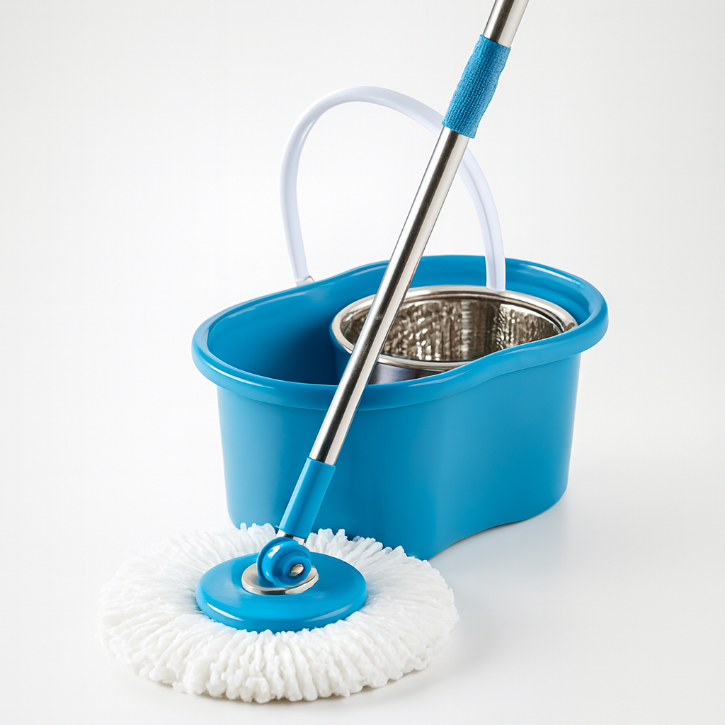Spin Mop Easy Spin Magical Mop Set Steel Bucket 360 Degree Microfiber Mop Head Home Clean Tools Microfibersteel Bucket