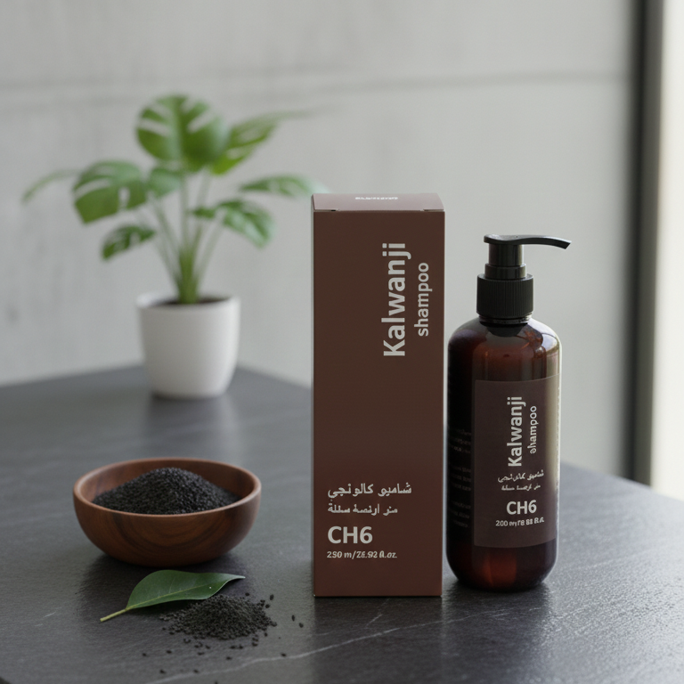 Organic Kalwanji Shampoo (CH6) | Herbal Black Seed Hair Cleanser - 250ML
