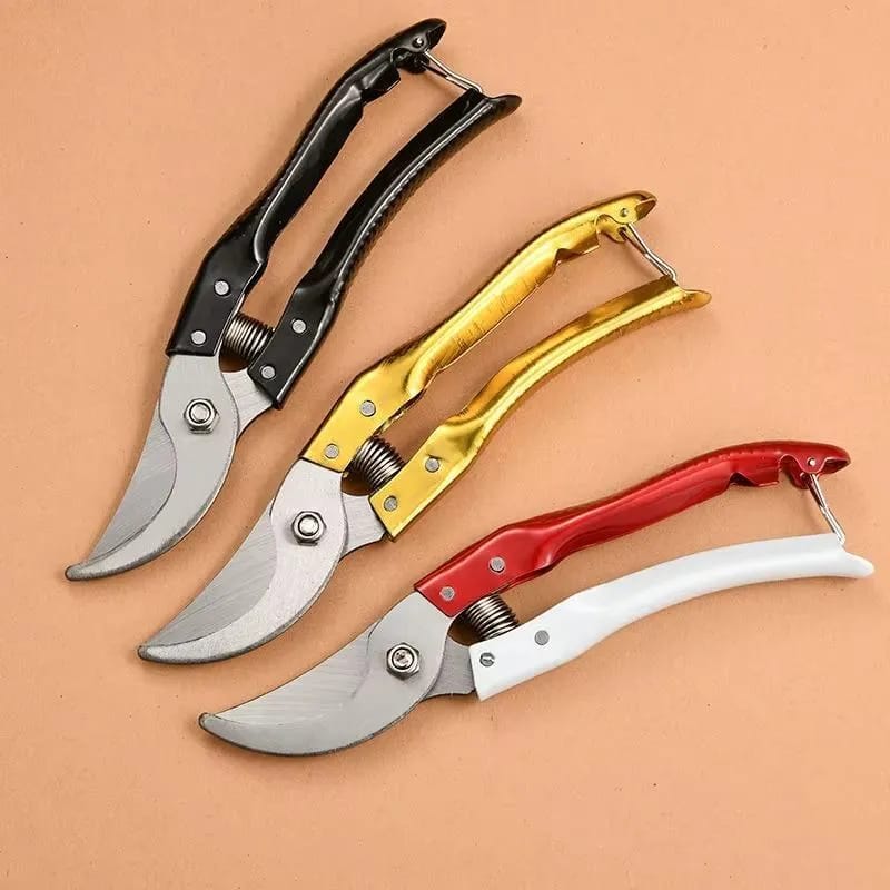 High Carbon Steel Pruning Shears Cutter – Stainless Steel Gardening Scissor for Plant & Branch Cutting