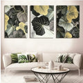 Set Of 3 Sticky Wooden Canvas Frames For Wall Decore Aesthatic Art / Sticky Phototiles For Room Wall Decoration