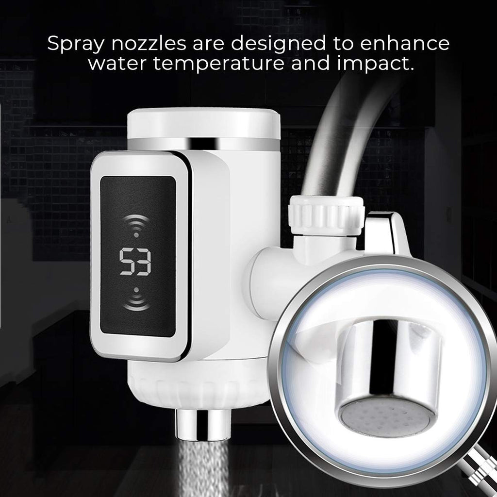3000W Water Heater Faucet – Instant Heating Tap with Grow Free Installation for Home and Kitchen Use