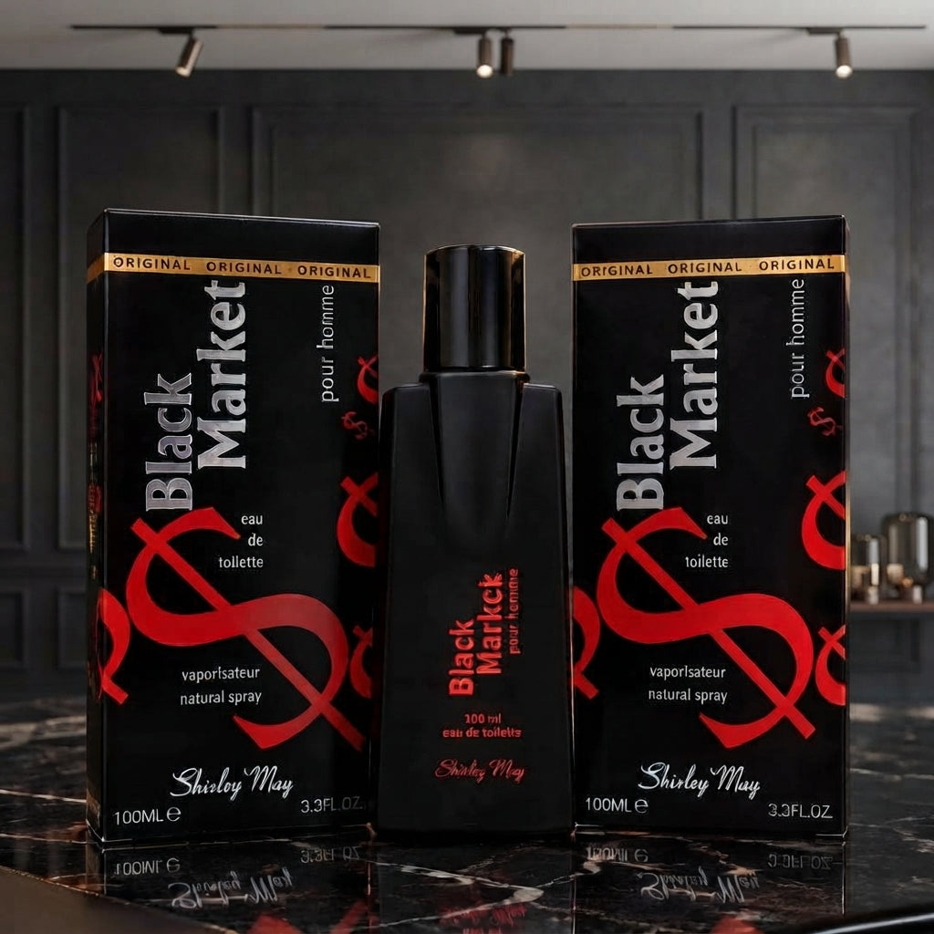 Shirley May Black Market Pour Homme Perfume - Fragrance Accessory Designed For Scent Application - 100ML
