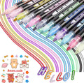 Double Line Outline Glitter Marker Pens Creative Dual Effect Writing And Drawing Tools For Art Craft And Decoration