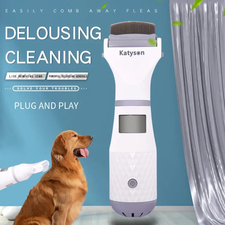 Electric Pet Dog Comb Hair Cleaning Tool Cat Dog Comb Can Drive Away Lice Fleas Long Hair Pet Beauty Cleaning Dogs