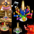 Musical Birthday Flower Candle Random Colors