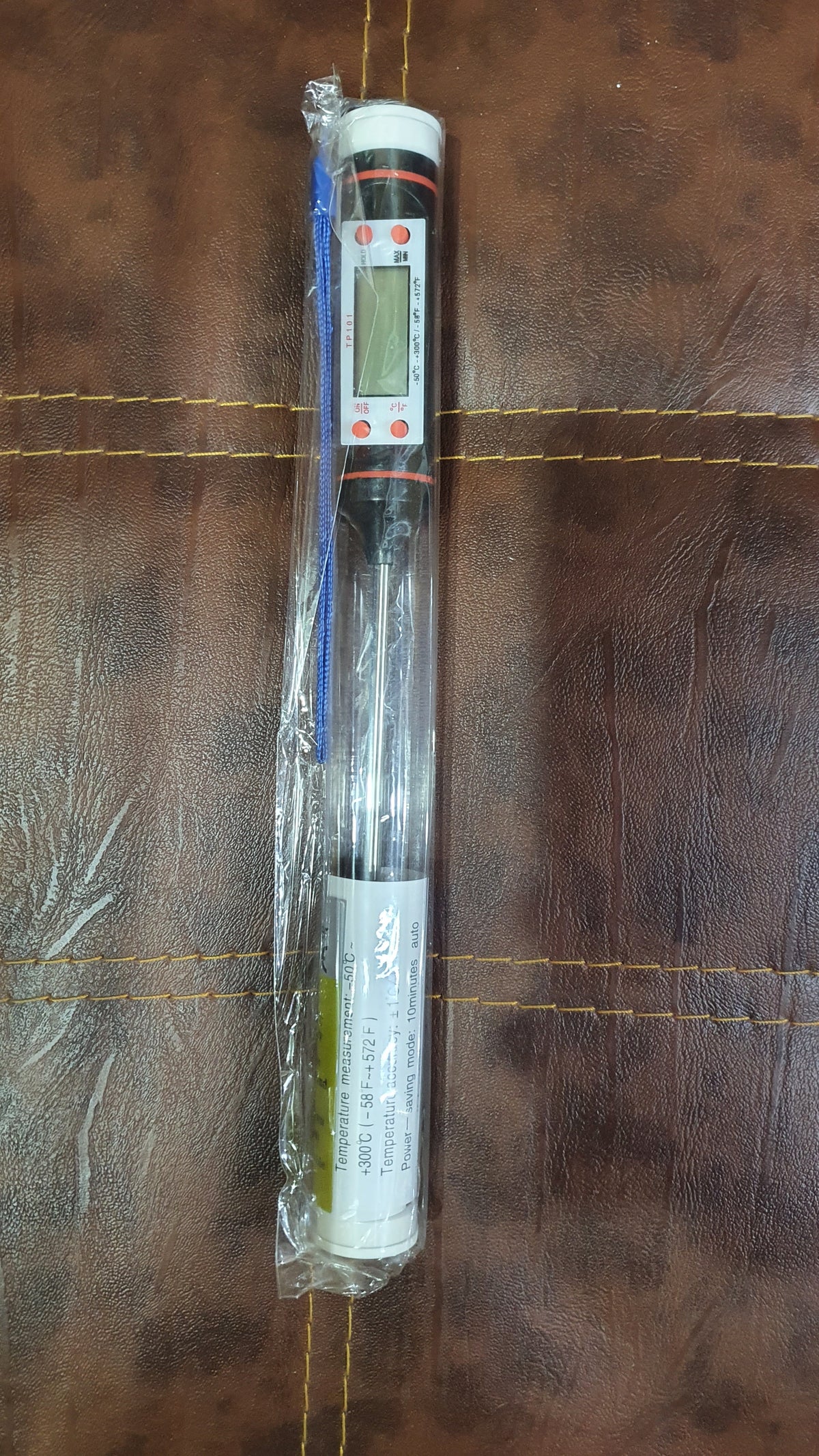 TP101 Digital Food Thermometer with Stainless Steel Probe | Kitchen BBQ Meat Cooking Baking Milk Oil Water Temperature Meter